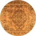 thumbnail image 1 of Ahgly Company Indoor Round Persian Orange Traditional Area Rugs, 7' Round, 1 of 1