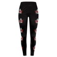 thumbnail image 4 of HCNTES Canada Day T Shirt for Women Print Tights Leggings Control Yoga Sport High Waisted Leggings(Brick Red,S), 4 of 6