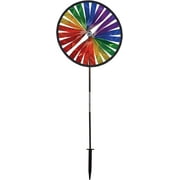 In the Breeze 2795  Rainbow Sparkle Spinner Wheel, 14-Inch  Colorful Outdoor Mylar Wind Spinner for Yards and Gardens
