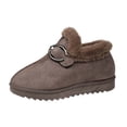 thumbnail image 2 of Styesk Bottes pour Femmes Bottes pour Femmes Couleur Unie Semelle Plate Chaudes et Chaussures à Bout Rond Bottes d'Hiver Bottes de Travail pour Femmes, 2 of 9