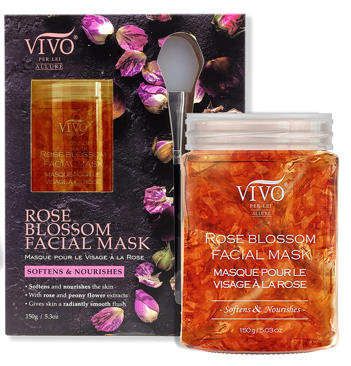Rose Face Mask Hydrating Face Mask with Rose & Peony Moisturizing Face Mask for Smooth Skin