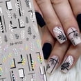 thumbnail image 1 of Calcomanías de uñas ShuxiuWang 5D flores grabadas 3 hojas, 1 of 1