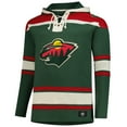 thumbnail image 2 of Men's '47 Green Minnesota Wild  Big & Tall Superior Lacer Fleece Pullover Hoodie, 2 of 3