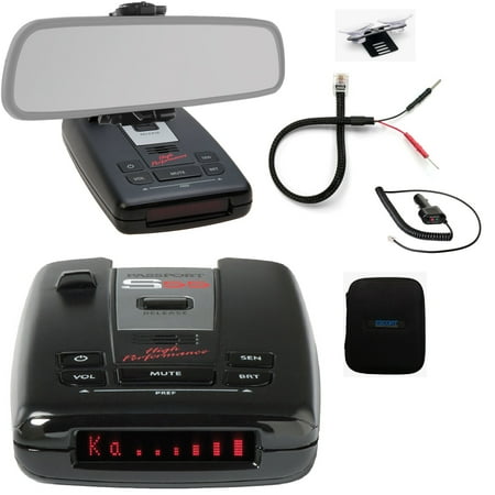 Escort Passport S55 High Performance Pro Radar & Laser Detector w/ DSP (High-Intensity Red Display) Plus Complete Mirror Mount (Escort Ix Radar Detector Best Price)