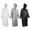 White/Gray/Black, variant on Bocaoying Reusable EVA Rain Ponchos with Hood for Adults, Lightweight & Tear-Resistant, 3 Pack, One Size Fits Most, White