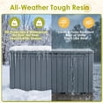 thumbnail image 4 of Homall 98 Gallon Deck Box with Lockable Lid, Waterproof Outdoor Storage Container for Patio, Garden & Backyard, Gray, 4 of 7
