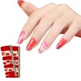 thumbnail image 2 of Qarigey Adhesivo para uñas, estilo autoadhesivo ajustable, inofensivo, flexible, llamativo, encantador, fácil de arrancar, puntas de manicura Juegos de manicura YMC1013, 2 of 6