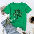 thumbnail image 5 of Pompotops Blouse Décontractée pour Femmes Imprimée pour la Saint-Patrick à Manches Courtes et Col Rond, 5 of 5