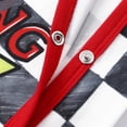 thumbnail image 6 of Disney Baby Boys Pixar Cars Lightning McQueen Checkered Long Sleeve One Piece Romper Outfit Gifts, 6 of 9