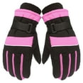 thumbnail image 2 of Hontri Gloves Mittens in Clearance, Winter Outdoor Kids Boys Girls Snow Skating Snowboarding Windproof Warm Ski Gloves, Unisex Hot Pink One Size, 2 of 9
