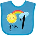 thumbnail image 3 of Inktastic I'm 1- First Birthday Sun Rainbow Boys or Girls Baby Bib, 3 of 4