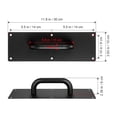 thumbnail image 2 of Mobutofu Commercial Black Door Handle With Plate Stainless Steel 1 Set, 2 of 8