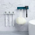 thumbnail image 2 of 5pcs Toothbrush Holder Wall Storage Rack in Assorted Color for Bathroom Use Made of ABS Durably, 2 of 7