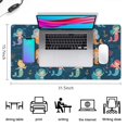 thumbnail image 5 of Long Mouse Pads for Desk,Dark Blue Mermaid Pattern Desk Mats on Top Of Desks, Desk Mouse Pad Extra Large with 3mm Non-Slip Base and Stitched Edge for Gaming,Office,Work,Home 31.5"x15.7", 5 of 6