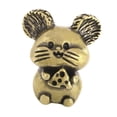 thumbnail image 2 of Mini estatua de ratón, tirador de cajón, perilla de gabinete, Hardware, escultura Animal, manija de puerta para habitación de niños, dormitorio, sala Bronce, 2 of 8