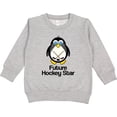 thumbnail image 2 of Inktastic Future Hockey Star Penguin Toddler Sweatshirt, 2 of 4