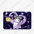 thumbnail image 4 of Sanrios Anime tarjeta pegatina cubierta Kuromi Hello Kittys película de dibujos animados funda de piel para tarjeta de débito de crédito pegatinas impermeables Diy calcomanía, 4 of 5
