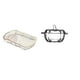 thumbnail image 1 of Bandeja de almacenamiento,Bandeja rectangular para servir,bandeja para postres y frutas de cocina,Plato de dulces,Plato de dulces de vidrio con tapa Tarro de dulces decorativo,Para el buffet de, 1 of 8