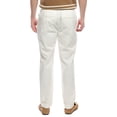 thumbnail image 2 of Onia mens  Linen-Blend Stretch Cuff Pant, m, White, 2 of 3