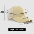 thumbnail image 4 of TOPTIE 6 Panel Structured Trucker Cap, Khaki Unisex Water-resistant and Breathable Mesh Baseball Cap, 4 of 8