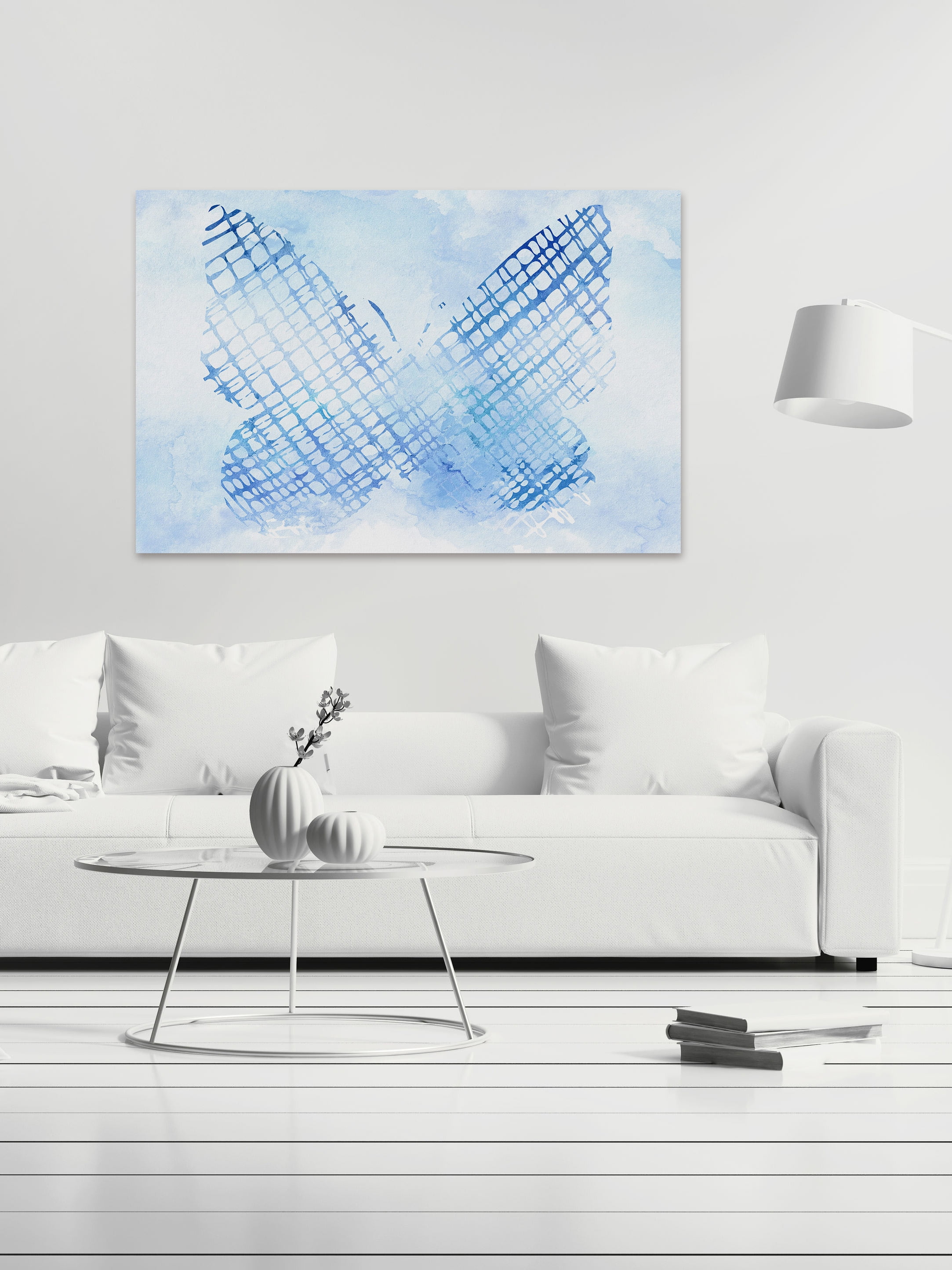 "Butterfly Sketch" Painting Print on Wrapped Canvas