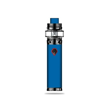 - Skin For SMOK Stick V9 Max - Solid Blue | MightySkins Protective, Durable, and Unique Vinyl Decal wrap cover | Easy To Apply, Remove, and Change Styles