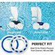 thumbnail image 4 of Juego de 4 ruedas adaptables para rueda de robot de piscina Polaris 280 180 C60, 4 of 5