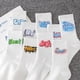 thumbnail image 3 of Calcetines deportivos de mujer, calcetines de algodón, medias blancas de mujer, calcetines de otoño e invierno, 3 of 6