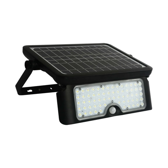 1100LM 160 Degree Black PIR Activated Outdoor Integrated LED 5-in-1 Flood Light Garage Yard Deck Path Camping