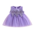 thumbnail image 1 of Robe de Princesse Sans Manches en Dentelle Perlée pour Bébé Fille, 1 of 9