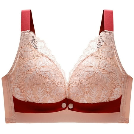 ameIAEA Nursing Bras for Breastfeeding Wireless Pregnancy Maternity Bra Front Closure Sleep Bralette