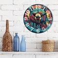 thumbnail image 3 of Bear Houses 10 inch Wall Clocks Non Ticking Easy to Read Battery Decorative for Home Bathroom Kitchen Bedroom Living Room, 3 of 8