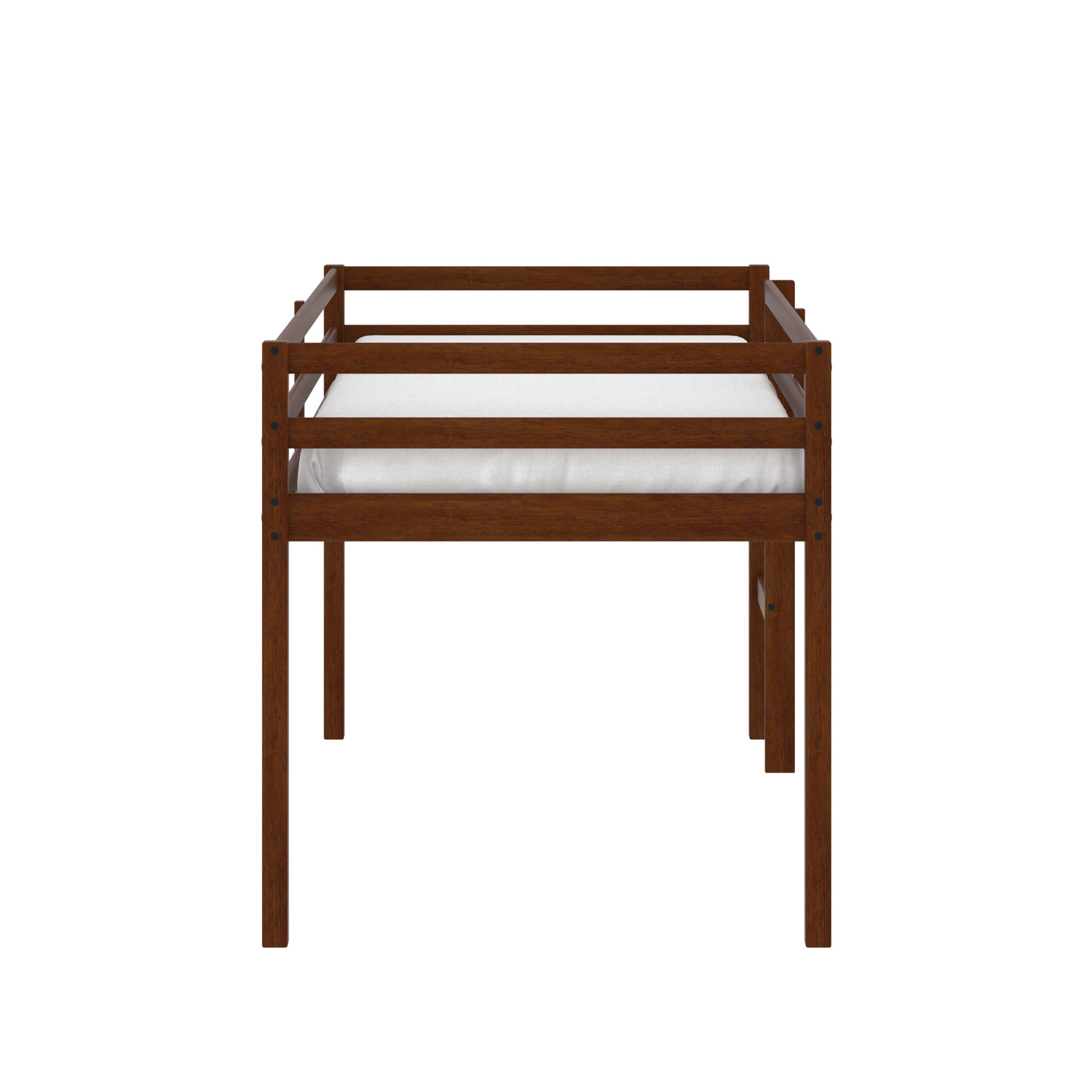 Campbell Wood Twin Junior Loft Bunk Bed, Oak