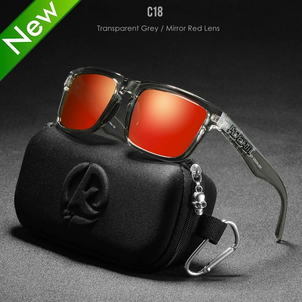 KDEAM gafas de sol cuadradas de alta calidad para hombre lentes polarizadas deportivas de colores con revestimiento reflectante con espejo UV400 Fivean unisex Walmart en linea