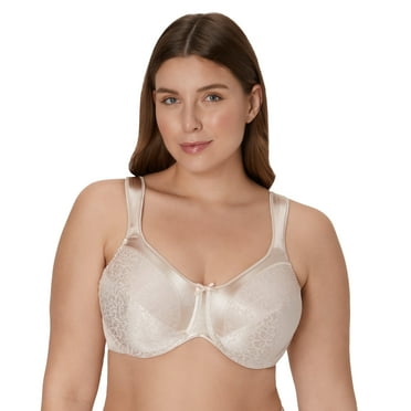 Bali Satin Tracings Underwire Minimizer Bra Comfort-U Straps Women's DF3562