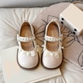 thumbnail image 4 of hengsof Sweet Bow Pearl Flat Shoes for Girls Soft Sole Comfortable Casual Dress Shoes Solid Color Stylish Versatile Flat Shoes, 4 of 8