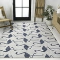 thumbnail image 4 of JONATHAN Y TUSCAN SUN 5 x 8 Area Rug, Liana Coastal Flamingos Two-Tone - White/Navy, TSN401E-5, 4 of 7