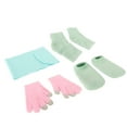 thumbnail image 3 of Chaussettes à Talon en Gel, Ensemble de Chaussettes et Gants Réutilisables Adoucissants Raffermissants Hydratants pour Peau Gercée et Sèche, 3 of 7