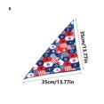 thumbnail image 2 of Sombrero con bandera para mascotas, pajarita con lentejuelas para gatos y perros, bufanda triangular, accesorios esenciales para mascotas, 2 of 6