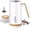 White, variant on Electric Milk Frother and Steamer, 4-in-1 Milk Steamer with Design, Automatic Hot & Cold Maker for Latte, Cappuccinos, Macchiato, Milk Warmer, Black (white)
