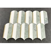 3.75 x 6 Marble Mosaic Wall & Floor Tile - Case (10 Sheets)