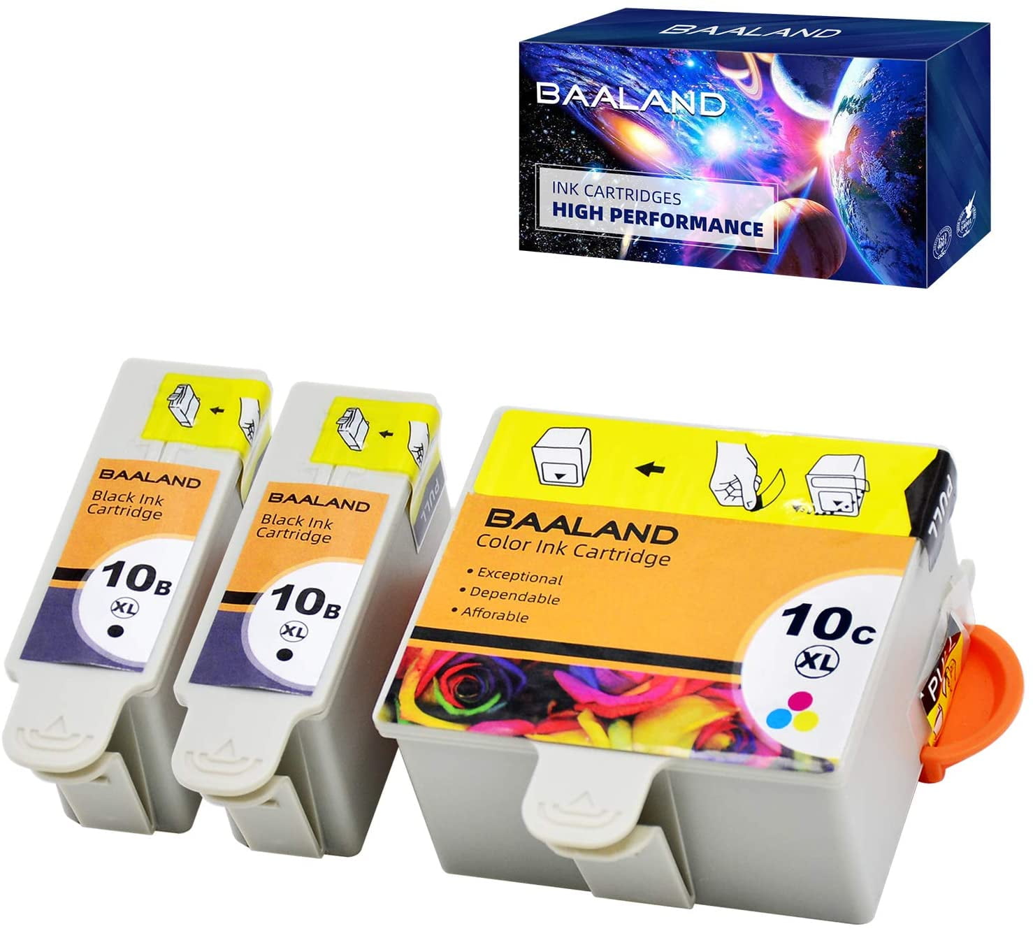 10B 10C ESP 3250 Ink Cartridges 3 Pack 