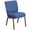 Blue Fabric/Gold Vein Frame, variant on Flash Furniture HERCULES Series 21''W Church Chair in Royal Purple Fabric with Cup Book Rack - Gold Vein Frame