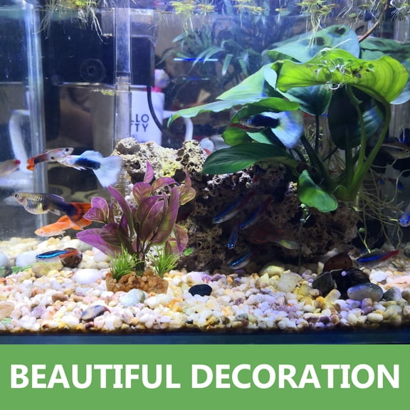 LIFKOME Assorted Color Plastic Aquarium Plants Decoration, 1 Piece, Realistic Fish Ornament