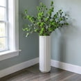 thumbnail image 5 of Large Plastic Flower Vase, Lightweight Unbreakable Vase for Home Decor, Easter Decor, Modern Decorative Vase for Living Room Bedroom Office and Table Centerpiece Display, 4.7*15.7in, White, 5 of 7