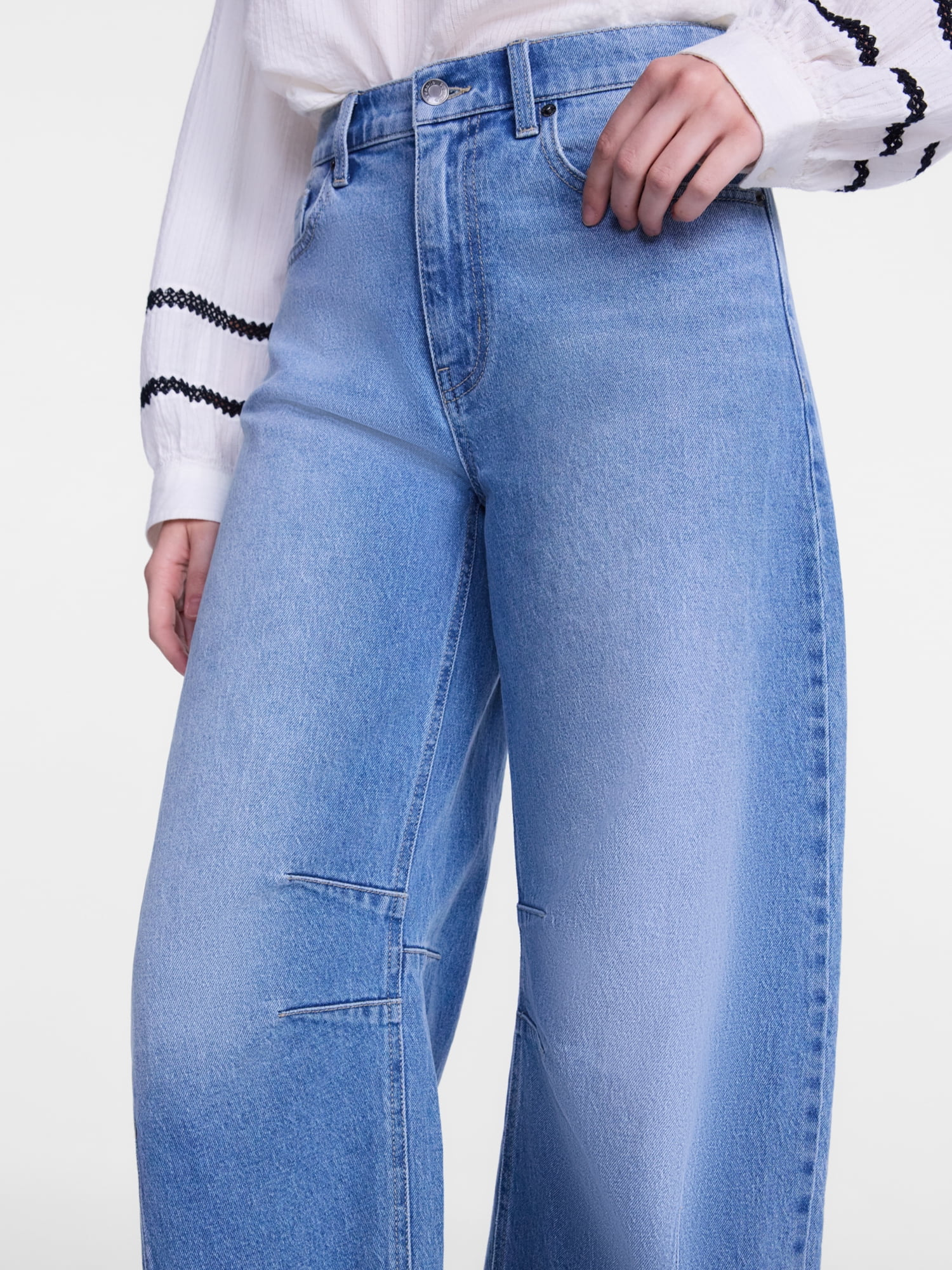 Scenario Women's and Women's Plus High Rise Horseshoe Jeans, 26" Inseam, Sizes 0-28W