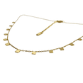thumbnail image 4 of Collar Minimalista  con Pequeños Cuadros  en acero inoxidable y oro laminado Sporty Fast Collar Minimalista  con Pequeños Cuadros  en acero inoxidable y oro laminado, 4 of 4