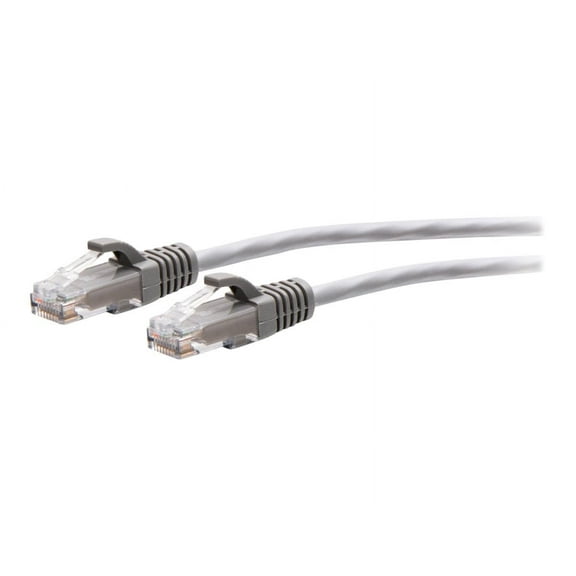 C2G 2ft (0.6m) Cat6a Snagless Unshielded (UTP) Slim Ethernet Patch Cable, Gray, RJ45, M/M