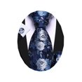 thumbnail image 1 of Set de corbatas Barry.Wang de seda floral azul oscuro, 150 cm, 1 of 7