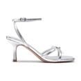 thumbnail image 2 of DREAM PAIRS Women's Bow Heels -Kitten Heels for Women, Square Toe Strappy Heeled Sandals, Elegant Wedding & Bridal Bownots Sandals for Formal & Special Occasions, 2 of 5